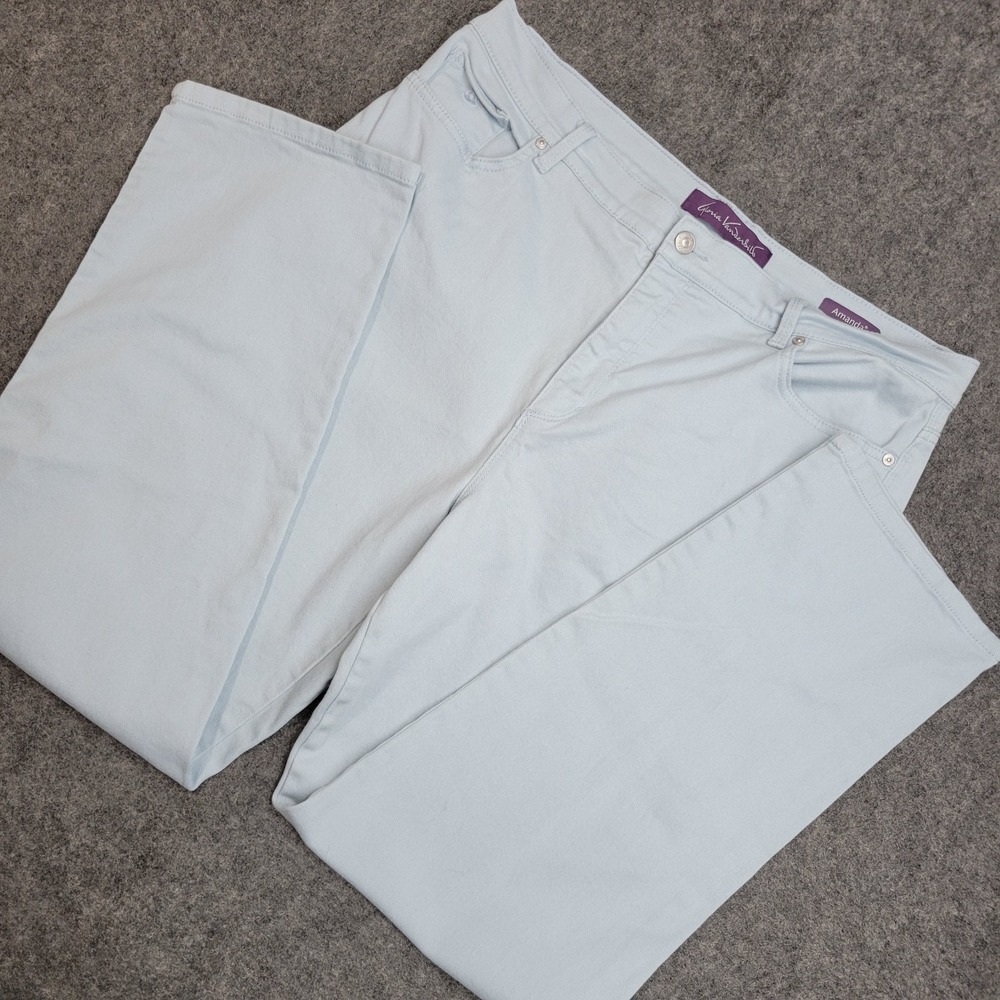 Gloria Vanderbilt Jeans Womens 16 Blue Stretch Streetwear Straight Leg Amanda